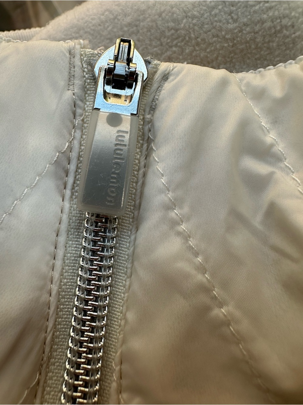 Lululemon St Moritz Jacket in Polar Cream Wond Water Resistant Fleece Sz 6 - Picture 7 of 11